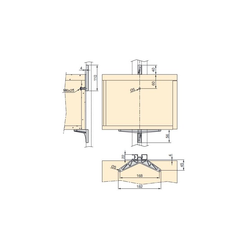 Kit Zero di supporti per mensole in legno - Hammer Forniture