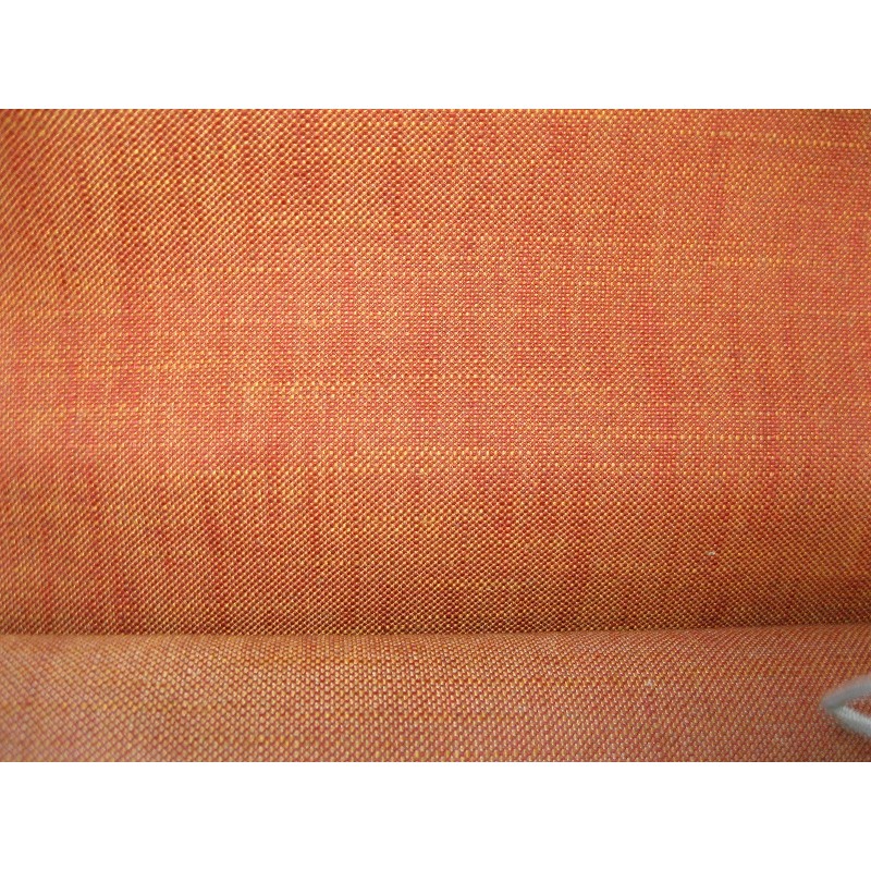 Tessuto a trama grossa effetto lino, colore arancio, stoffa per arredamento, bricolage, borse