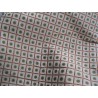 Tessuto in cotone pesante, disegno geometrico, anni 70, stoffa per arredamento, cm 50x50