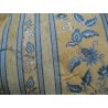 Tessuto in cotone fantasia giallo blu, stoffa per arredamento, bricolage, borse