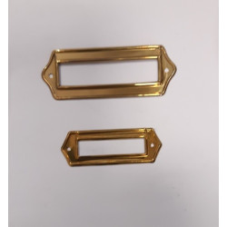 portaetichetta in ottone colore oro per archivio, mobile, scatola, mm. x
