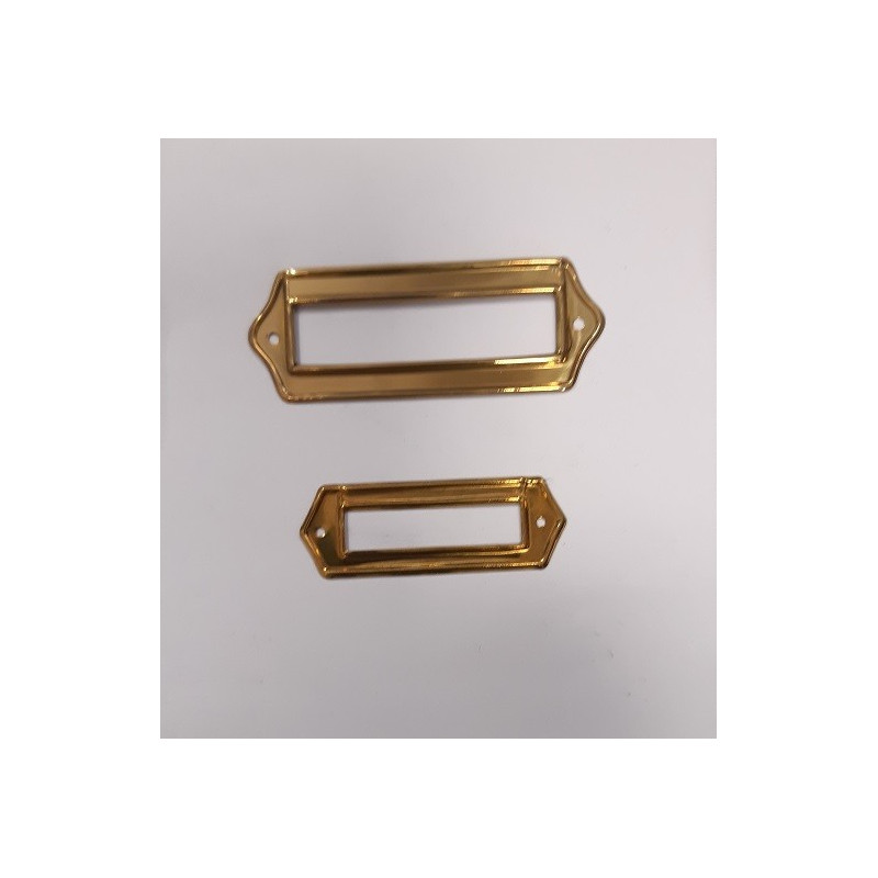portaetichetta in ottone colore oro per archivio, mobile, scatola, mm. x