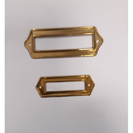portaetichetta in ottone colore oro per archivio, mobile, scatola, mm. x