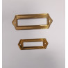 portaetichetta in ottone colore oro per archivio, mobile, scatola, mm. x