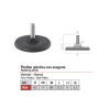 piedino livellatore regolabile diametro 60mm, filetto M8x22mm