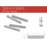 Spine legno per giunzione pannelli - 20 pezzi