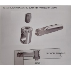 copy of Kit tubo ovale per armadio 30x15 mm Acciaio - Emuca