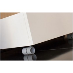 Ruota per mobile scrivania colore grigio, diametro 40mm, altezza 50mm portata 35 kg