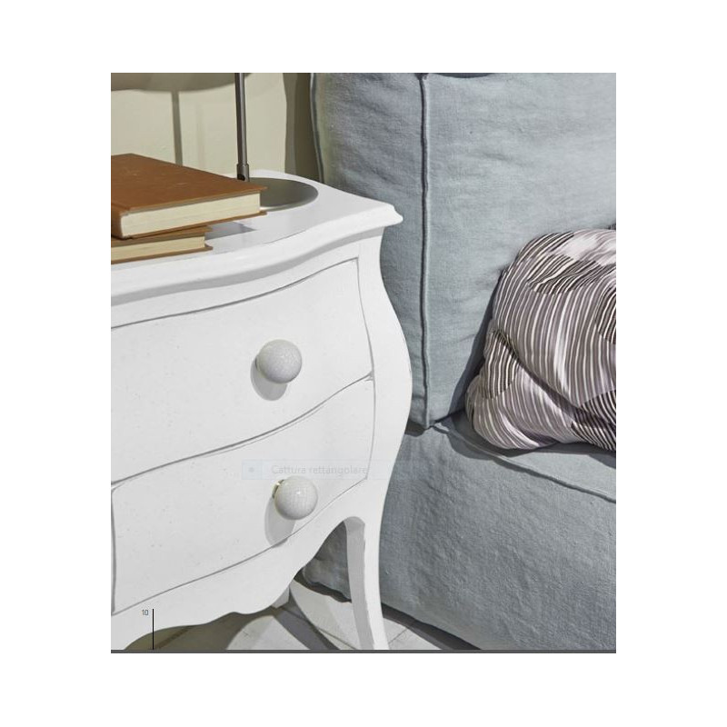 Pomolo per mobile in legno, a pallina bianco lucido, diametro disponibile mm 20 - 25 - 30