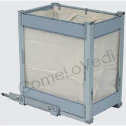 GF330 Cesto estraibile porta pane e biancheria h.518, p.480mm GASPERIN