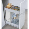 GF318 Cesto estraibile porta pane, bottiglie ed alimenti GASPERIN