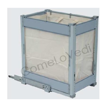 GF330 Cesto estraibile porta pane e biancheria h.518, p.480mm GASPERIN
