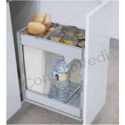 GF318 Cesto estraibile porta pane, bottiglie ed alimenti GASPERIN