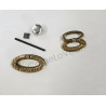 Maniglia pendente in ottone stile impero art.04, colore oro, scegliere misura