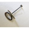 Maniglia pendente in ottone stile impero art.04, colore oro, scegliere misura