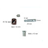 4 set GIUNZIONE PER MOBILE a barilotto diametro 14mm, alto 14mm