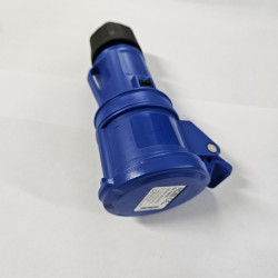 SPINA VOLANTE INDUSTRIALE BLU 3P 220-250V 16A IP54 con coperchio