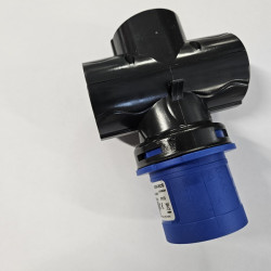 Adattatore INDUSTRIALE BLU 3P 220-250V 16A - domestico triplo shuko-bipasso6A