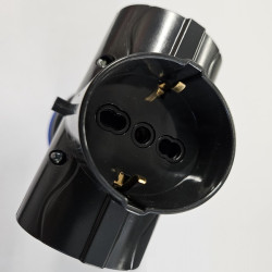 Adattatore INDUSTRIALE BLU 3P 220-250V 16A - domestico triplo shuko-bipasso6A