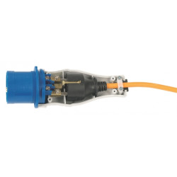 adattatore industriale per elettroutensili, da spina shuko ad industriale blu 3P