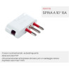 Spina a 90° grande 16A