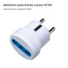 Adattatore da spina 10A piccola o 16A grande a presa shuko