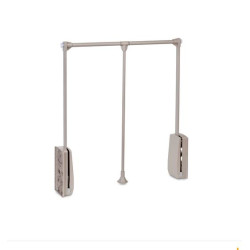 Saliscendi per armadio, colore cappuccino, largo da 83 a 115, portata 12 kg