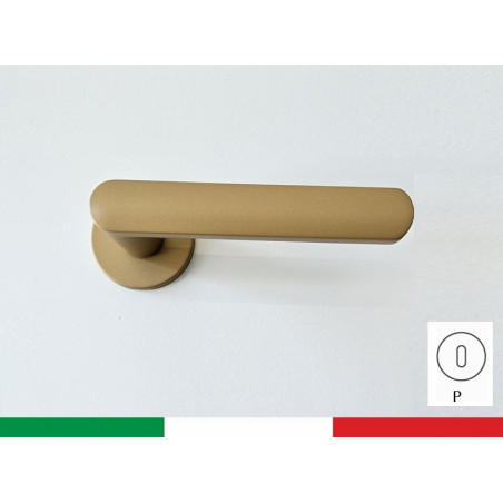 Maniglia da porta NION con copritoppa Patent, laccato ORO SATINATO