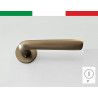 Maniglia da porta 141 con copritoppa Patent, colore BRONZO