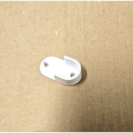 Reggitubo per appendiabiti da armadio per tubo tondo 18mm, colore bianco