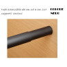 Tubo estensibile per armadio cm 68-110 con supporti, colore NERO