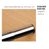 Tubo estensibile per armadio cm 68-110 con supporti, colore CROMO