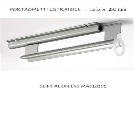 Portabiti estraibile Confalonieri MA01010C colore GRIGIO chiaro, 30 cm