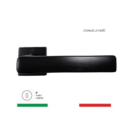 Maniglia da porta 7900 con copritoppa Patent, colore NERO SATINATO