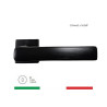 Maniglia da porta 7900 con copritoppa Patent, colore NERO SATINATO