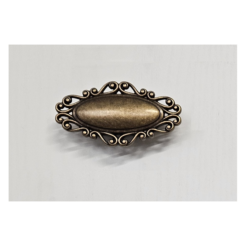 Maniglia per armadio o cucina, Zar interasse fori 32 mm, colore bronzo