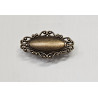 Maniglia per armadio o cucina, Zar interasse fori 32 mm, colore bronzo