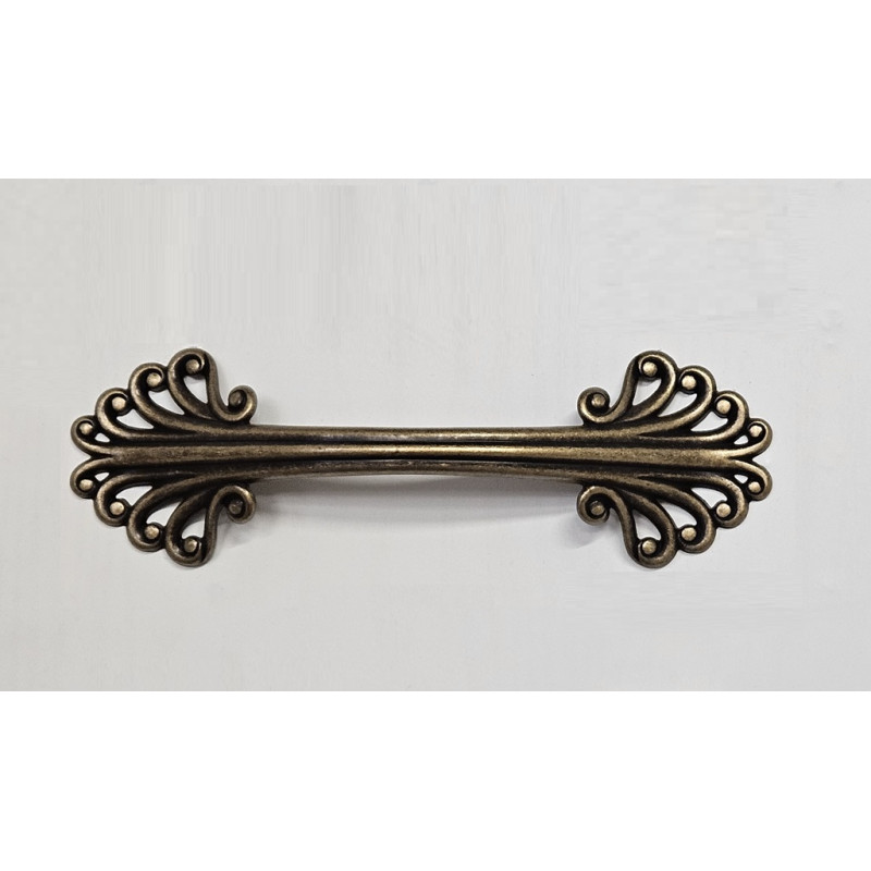 Maniglia per armadio o cucina, Zar fori interasse 96mm, colore bronzo