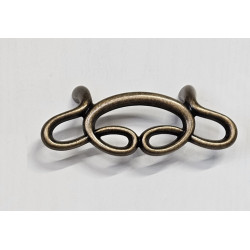 Maniglia per armadio o cucina, MG3443 fori interasse 64 mm, colore bronzo