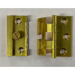 Cerniera regolabile astuccio quadro a doppia battuta in ottone - 3D per mobile Armadio