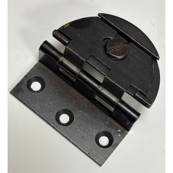Cerniera regolabile astuccio rotondo a doppia battuta in ottone bronzato - 4B per mobile Armadio