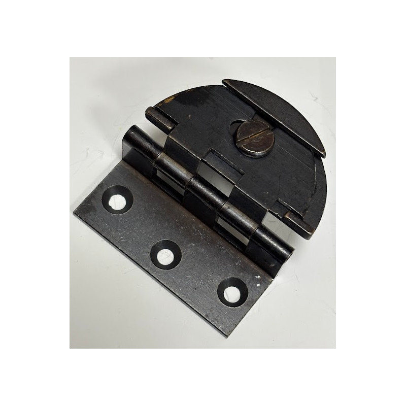 Cerniera regolabile astuccio rotondo a doppia battuta in ottone bronzato - 4B per mobile Armadio
