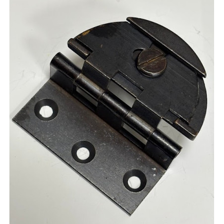Cerniera regolabile astuccio rotondo a doppia battuta in ottone bronzato - 4B per mobile Armadio