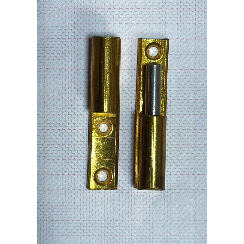 Cernirera cilindrica sfilabile in ottone mm 50 - mobili anni 60