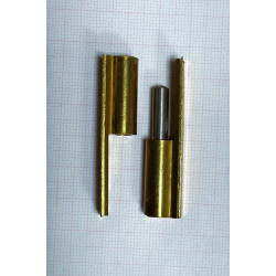 Cernirera cilindrica sfilabile in ottone mm 50 - mobili anni 60