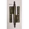 Cerniere a libro stile barocco in ottone bronzato 100 mm per porte
