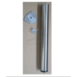 Gamba per tavolo o penisola, diametro 8cm, altezza 87cm, colore NICHEL SATINATO