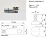 Giunzione per mobili e pannelli BMD Mascheroni, perno 37mm, vite d.18 x 15mm, ORO