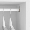 Reggitubo per appendiabiti da armadio per tubo tondo 18mm, colore bianco