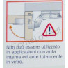 D006SNB SMOVE SALICE ammortizzatore per ante cucina con fissaggio adesivo